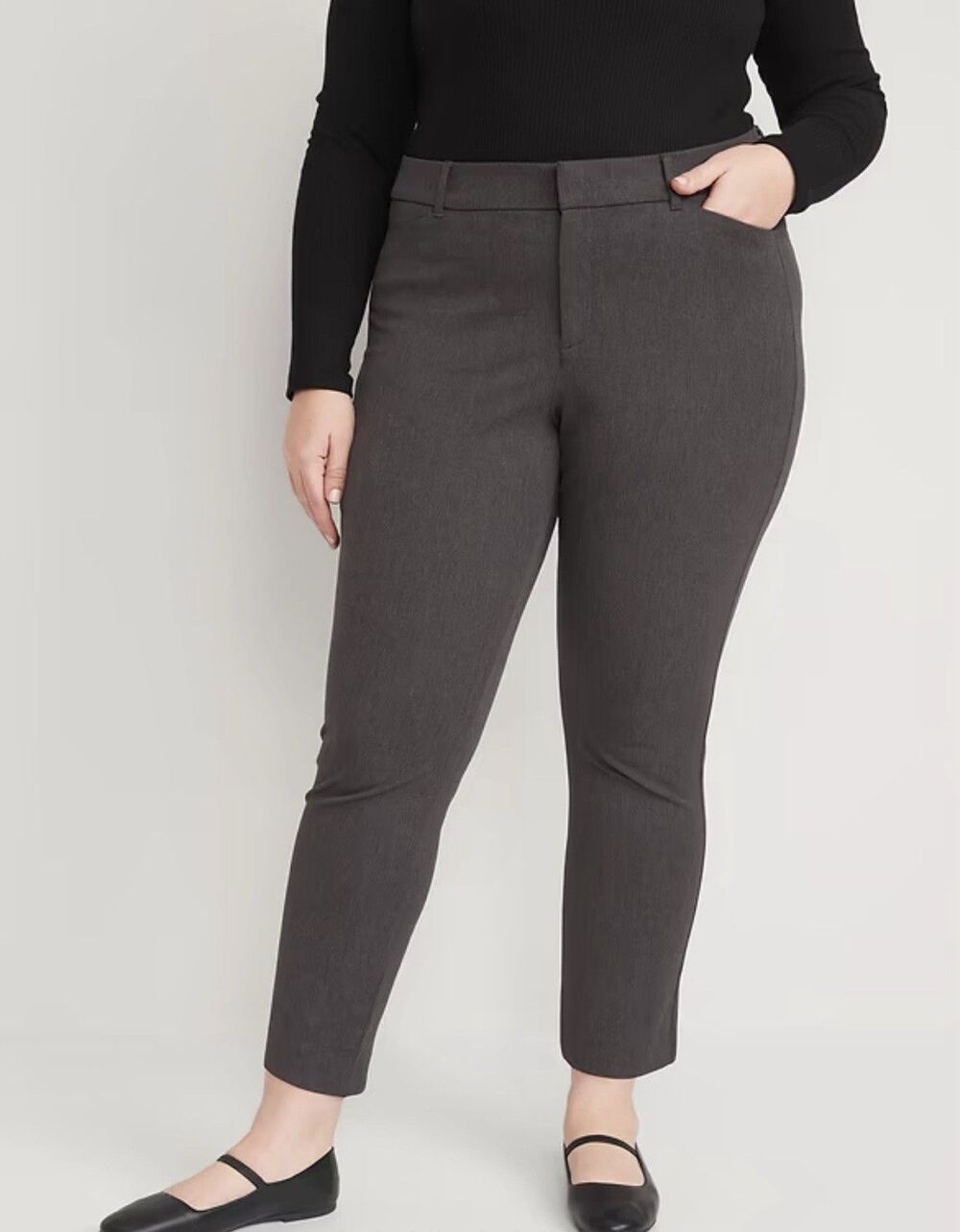 NWT Old Navy High-Rise Pixie Skinny Ankle Pants Charcoal Gray Size 18 NEW $49.99